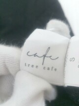 ◇ antiqua tree caf? Vネック ロゴ プリント 半袖 Tシャツ サイズF ブラック レディース P_画像3