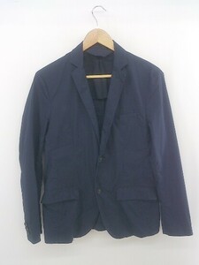 * GLOBAL WORK glow bar Work 2B single short sleeves tailored jacket size S navy series men's E
