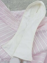 ◇ EDIFICE エディフィス ストライプ 半袖 シャツ サイズ 38 ピンク ホワイト メンズ P_画像5