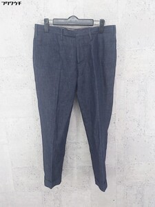 ◇ EDITION エディション リネン混 パンツ サイズ36 ネイビー レディース