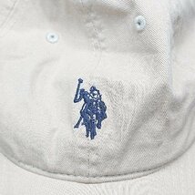 ◇ U.S.POLO ASSN カジュアル シンプルロゴ刺? ワンポイント 野球帽 キャップ ベージュ 表記なし レディース/メンズ E_画像6