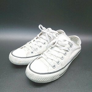 * CONVERSE Converse clean . plain casual active outdoor sneakers size 23.5 white lady's E