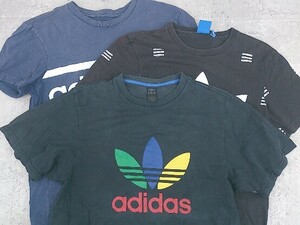 ◇ adidas アディダス まとめ売り3点セット Mサイズのみ 半袖 Tシャツ カットソー メンズ