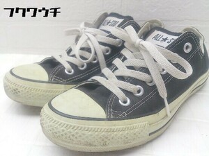 ◇ CONVERSE コンバース M9166 ALL STAR OX キャンバス オールスター スニーカー サイズ24.5ｃｍ ブラック レディース