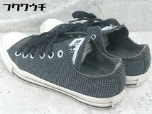 ◇ CONVERSE コンバース 1SC064 ALL STAR CLCHECK OX スニーカー シューズ 24ｃｍ グレー ブラック レディース_画像3