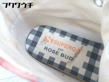 ◇ ◎ SUPERGA スペルガ 花柄 ハイカット スニーカー シューズ サイズEU38 UK5 ホワイト系 レッド系 レディース_画像5