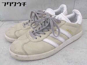 ◇ adidas アディダス BY2852 GAZELLE W ガゼル スニーカー シューズ サイズ22cm グレー系 ネイビー レディース