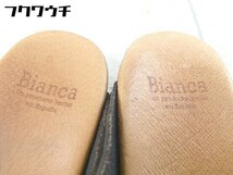 ◇ BIANCA ビアンカ ウェッジソール ミュール サンダル サイズ36 ブラック ブラウン レディース_画像4