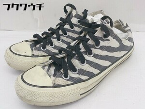 ◇ ◎ CONVERSE コンバース ANIMALS OX ZEBRA 1sc232 スニーカー シューズ サイズ23.5cm ホワイト ブラック レディース