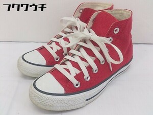 ◇ CONVERSE コンバース ハイカットスニーカー シューズ サイズ22.5ｃｍ レッド レディース