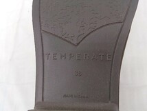 ◇ TEMPERATE テンパレイト Uチップ ローファー シューズ サイズ38 ブラウン レディース_画像8