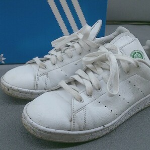 ◇ ◎ adidas アディダス STAN SMITH FU9609 スニーカー シューズ サイズ24cm ホワイト レディースの画像1