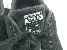 ◇ adidas アディダス M21280 STAN SMITH スニーカー シューズ 23.5ｃｍ ブラック ホワイト レディース_画像5