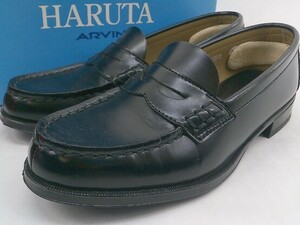 ◇ ◎ HARUTA ハルタ Uチップ ローファー シューズ 23 1/2ｃｍ ＥＥ ブラック レディース