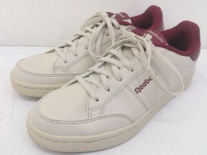 ◇ Reebok リーボック ROYAL FLAG BS6350 スニーカー シューズ サイズ24cm ベージュ系 ボルドー系 レディース