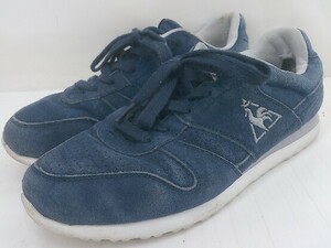 ◇ le coq sportif ルコックスポルティフ ローカット スニーカー シューズ サイズ24.5cm ネイビー レディース