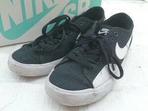 ◇ ◎ NIKE ナイキ SB BLAZER COURT CV1658-002 スニーカー シューズ サイズ23.5cm ブラック ホワイト レディース