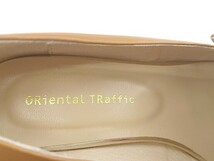 ◇ ◎ Oriental Traffic オリエンタルトラフィック スクエアトゥ ローファー シューズ サイズ34 キャメル レディース_画像5