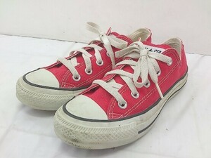 ◇ CONVERSE コンバース M9696 ALL STAR オールスター スニーカー シューズ 22.5cm レッド レディース