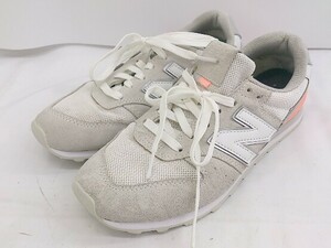 ◇ NEW BALANCE ニューバランス D WL996CPL スニーカー シューズ サイズ23.5cm ホワイト系 ピンク系 レディース P