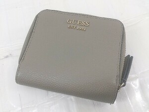 * GUESS Guess Logo складывающийся пополам короткий кошелек бумажник серый ju оттенок белого женский мужской P