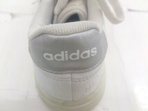 ◇ ADIDAS GRAND COURT K 2E GW6506 スニーカー シューズ サイズ23ｃｍ ホワイト シルバー レディース E_画像4