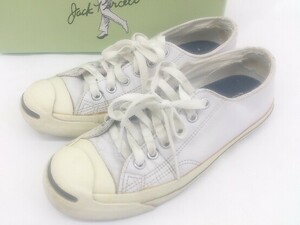 ◇ CONVERSE JACK PURCELL 1B984 スニーカー シューズ サイズ 23cm ホワイト レディース E