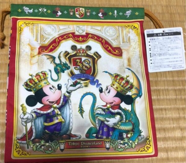 ディズニーランド38周年　巾着　きんちゃく