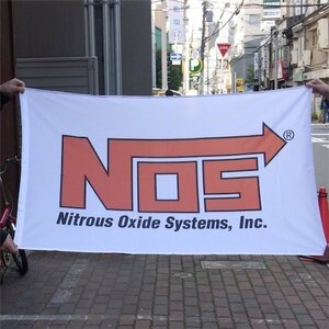 NOS Flag　ナイロンフラッグ　バナー　旗　タペストリー　 アメリカン雑貨、アメリカ雑貨