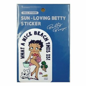 ベティーちゃん　Betty Boopベティーブープ ステッカー　ST-SLBT03 W65xH107mm　ベティちゃんアメ雑　アメリカン雑貨