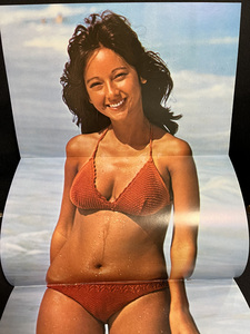 サンジャック 1976年6月 アグネスラム 水着 特大ピンナップ付き（76cm×28cm）長谷直美 荒井由実 太田裕美 アグネス・ラム送料無料