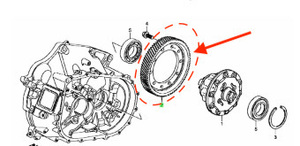 ★送料無料★ 新品 希少 ホンダ 純正 FD2 シビック タイプR ファイナルギア ( ギア比 5.1 ) セット CL7 アコード / DC5 インテグラ 流用