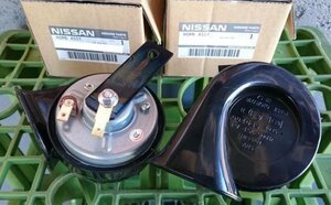 * free shipping * new goods unused Nissan original part R35 GT-R horn set Nissan each car diversion possibility 