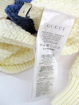 1円★ 美品 GUCCI グッチ ニット セーター トップス クマ くま ロゴ Sサイズ 175/92A 古着 クリーニング済み_画像9