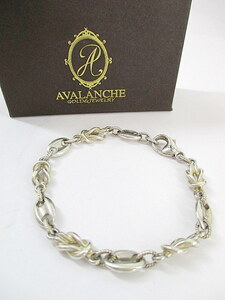 1円★ 美品 AVALANCHE アヴァランチ ブレスレット アクセサリー シルバー 925 中古