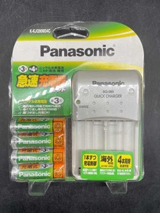 Q337〔未使用保管品〕Panasonic 急速充電器セット　BQー390　ニッケル水素電池　単三型