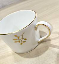 蘇さ(MtY1505)　ウェッジウッド　Wedgwood　VERA WANG gilded leaf 　カップ＆ソーサー　おまとめ　中古品　100サイズ_画像9