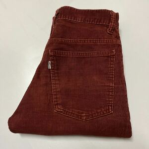 70s Levi’s リーバイス 646-1584 コーデュロイパンツ ベルボトム レッド W28 L30