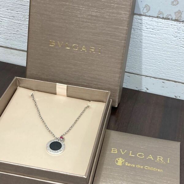 BVLGARI ブルガリ アクセサリー セーブ・ザ・チルドレン ネックレス オニキス おしゃれ 箱付き レディース メンズ ブランド