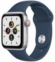 【中古】Apple Watch SE GPS+Cellularモデル 40mm MKQV3J/A [アビスブルースポーツバンド]_画像1