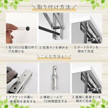 棚受け金具 l字金具 diy 棚受け 金具 固定金具 ブラケット スタンドバー ソーホースブラケット l字ステー 耐荷重50kg ブラック 20cm_画像5