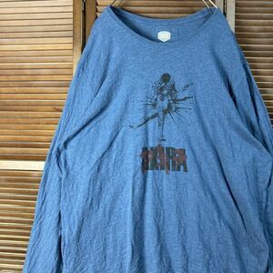 ABPH 1スタ 青 コミック 長袖 Tシャツ アキラ AKIRA アニメ 漫画 長袖 90s 00s ビンテージ 古着 卸 仕入れ