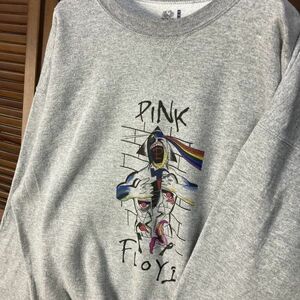 ABUS 1スタ グレー バンド スウェット ピンクフロイド PINK FLOYD 長袖 90s 00s ビンテージ アメリカ 古着 卸