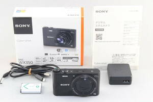 AA (極上美品) SONY ソニー Cyber-Shot WX350 ブラック 初期不良返品無料 領収書発行可能