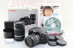 AA (極上美品) Canon キャノン EOS Kiss X4 ダブルズームレンズ 18-55 55-250mm ショット数3368回 初期不良返品無料 領収書発行可能