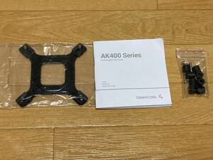 【Intel系ネジ・バックプレート・取扱説明書のみ】Deepcool AK400 CPUクーラー R-AK400-BKNNMN-G-1 FN1729