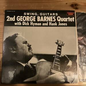 美盤 オリジナルSwing, Guitars 2nd George Barnes Quartet with Dick Hyman and Hank Jones レコード LP Famous Door HL-100シュリンク付