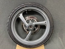 YAMAHA TZR50R 純正フロントホイールASSYセット4EU 16×1.85 80\90-16 タイヤ製造番号3822 _画像2