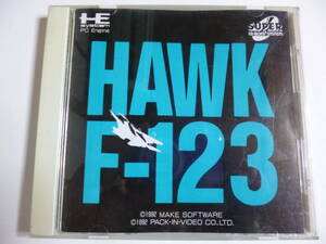 PCE　SCD　ホークF-123　箱・説明書付　PCエンジン　スーパーCD-ROMソフト　HAWK F-123