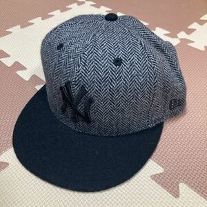 ニューエラ　59FIFTY ヤンキース　千鳥柄　59.6㎝　状態良好